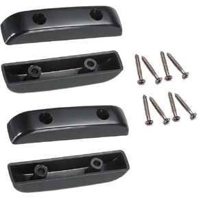 4Pcs Bass Guitar Thumb Rest Plastic Bass Finger Rest Thumbrest with Screws Compatible with Precision Fender Bass Electric Guitar (White)