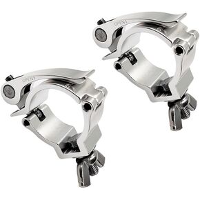 2inch Quick Release Stage Light Clamp Aluminum Alloy Heavy Duty 220lbs Truss Clamps Fit Pipe OD 1.89-2inch / 48-51mm