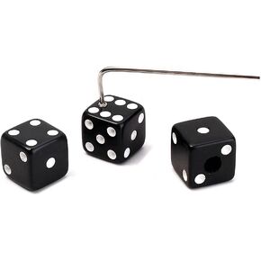 Alnicov Black Plastic Dice Guitar Tone Volume Control Knobs with Wrench for Electric Guitar Pack of 3