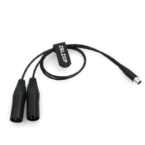 Ambient Recording TA5F to Double 3-Pin XLR Male Adapter Cable