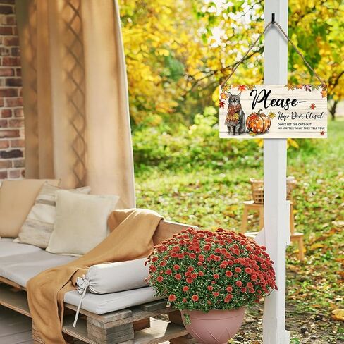 JXREQ Fall Decor Hello Fall Maple Leaves Wall Decor Door Hanging Decor, Welcome Sign for Front Door, Vintage Outdoor Wall Art Sign for Porch Yard Store Home Farmhouse Decor, 12x6 Inch in Saudi Arabia