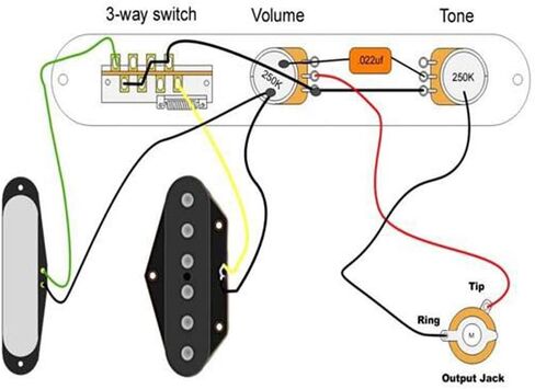 Swhmc Retro Tele Pickup Set 6 Strings Saddle Bridge Plate 3 Way Switch Control Plate Volume Control Plate Electric Guitars Replacement Parts - Black in Saudi Arabia
