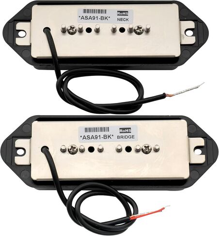 Artec ASA91 Alnico 5 Dog Ear P90 Single Coil Pickup Electric Guitar Neck Bridge Pickup Set 7.5K, Cream in Saudi Arabia