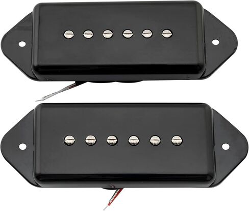 Artec ASA91 Alnico 5 Dog Ear P90 Single Coil Pickup Electric Guitar Neck Bridge Pickup Set 7.5K, Cream in Saudi Arabia