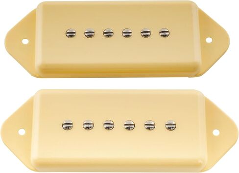 Artec ASA91 Alnico 5 Dog Ear P90 Single Coil Pickup Electric Guitar Neck Bridge Pickup Set 7.5K, Cream in Saudi Arabia