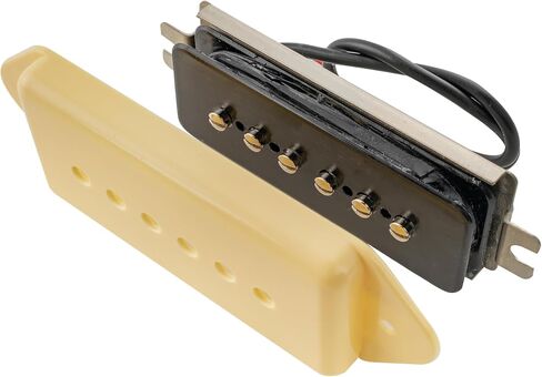 Artec ASA91 Alnico 5 Dog Ear P90 Single Coil Pickup Electric Guitar Neck Bridge Pickup Set 7.5K, Cream in Saudi Arabia