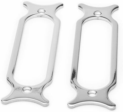 Metal Single Coil Pickup Mounting Ring Set Pickups Cover Frame Replacement Part for Electric Guitar (3 Pack, Silver) in Saudi Arabia