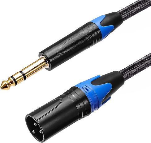 1/4 to XLR Male Cables - Quarter to XLR Balanced Stereo Cables - 3.3 Feet SKAPADEN Black in Saudi Arabia