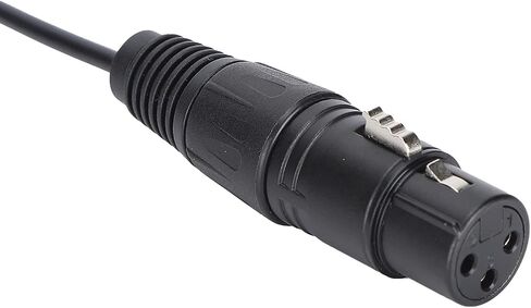 كابل GOWENIC أنثى مزدوج XLR إلى 3.5 مم YSplitter مقاس 1/8 بوصة، سلك كابل XLR مرن غير متوازن إلى 3.5 مم YSplitter، مقبس صغير 1/8 بوصة إلى XLR Y سلك محول مقسم in Saudi Arabia