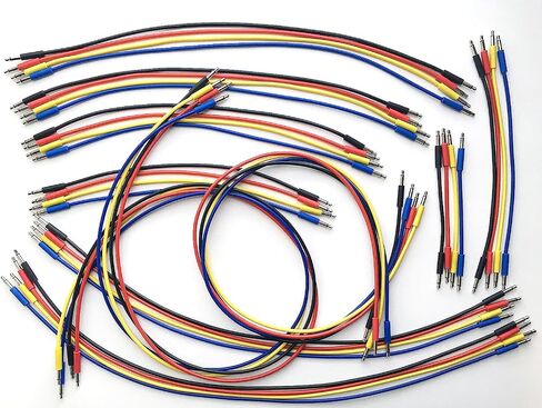 Eurorack Modular Synthesizer Patch Cables, ARC Ultra Thin, 40 Pieces (10 Lengths X 4 Colors) in Saudi Arabia