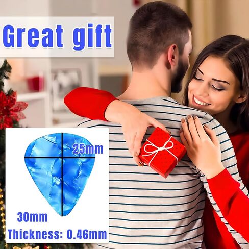 Guitar Picks,Celluloid Guitar Picks 20 PCS for Acoustic Guitar,Bass Guitar,Medium 0.46mm,Color Random in Saudi Arabia