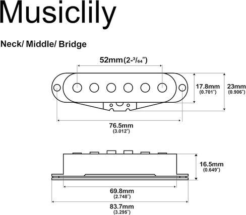 The Revival Pickups RPS8 Texas Special Vintage Alnico 5 Single Coil Pickups Neck Middle Bridge Pickup Set for Strat Style Electric Guitar, White in Saudi Arabia