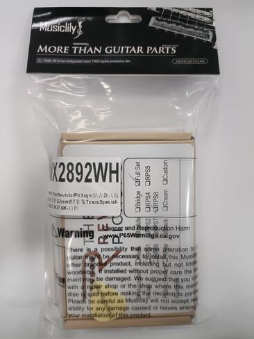 The Revival Pickups RPS8 Texas Special Vintage Alnico 5 Single Coil Pickups Neck Middle Bridge Pickup Set for Strat Style Electric Guitar, White in Saudi Arabia