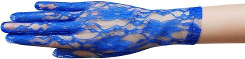 Flower Pattern Women's Lace Gloves Wrist Length in Kuwait