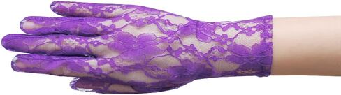 Flower Pattern Women's Lace Gloves Wrist Length in Kuwait