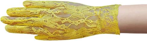 Flower Pattern Women's Lace Gloves Wrist Length in Kuwait