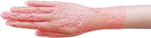 Flower Pattern Women's Lace Gloves Wrist Length in Kuwait
