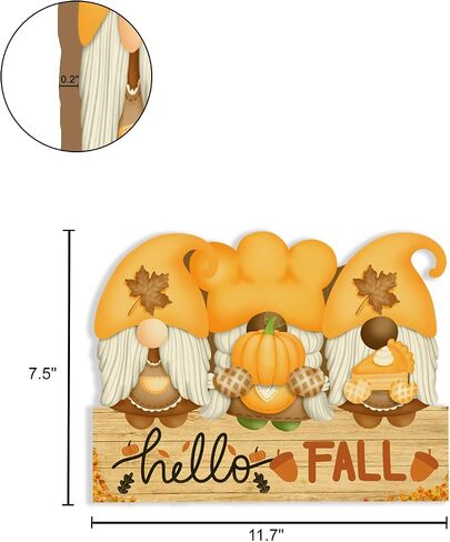 Happy Halloween Welcome Sign, Front Door Decor, Hanging Wall Decor with Pumpkins, 11.7 x 4.3 inch and 11 x 6 inch Connected Wooden Plaques, Perfect for Home, Office, and Party Decorations in Saudi Arabia
