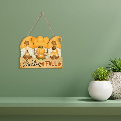Happy Halloween Welcome Sign, Front Door Decor, Hanging Wall Decor with Pumpkins, 11.7 x 4.3 inch and 11 x 6 inch Connected Wooden Plaques, Perfect for Home, Office, and Party Decorations in Saudi Arabia