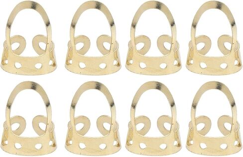 8 Pieces Metal Finger Picks Stainless Steel Guitar Finger Picks Thumb Picks Adjustable Large Medium Sizes Banjo Picks, Fingerpicks For Acoustic Guitar Picks Guitar Nails Ukulele Finger Picks (Gold) in Saudi Arabia