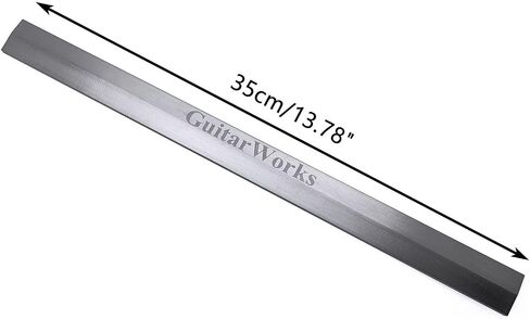 4Pcs Guitar Notched Radius Gauge Fingerboard Fretboard Measuring Tool with 1pcs Neck Straight Edge for Checking Neck Straightness and Relief 35cm/13.78" Length in Saudi Arabia