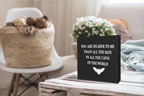 KEUSPI Skull Decor,Halloween Desk Decor,Funny Halloween Gothic Skull Skeleton Wood Sign Plaque,Halloween Signs Decor,Gothic Decor for Bedroom Home,Black Skull Skeleton Home Decor in Saudi Arabia