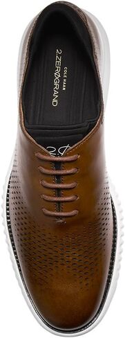 Cole Haan Men's 2.Zerogrand Laser Wingtip Oxford, Black Leather/Black, 7.5 Wide in Saudi Arabia
