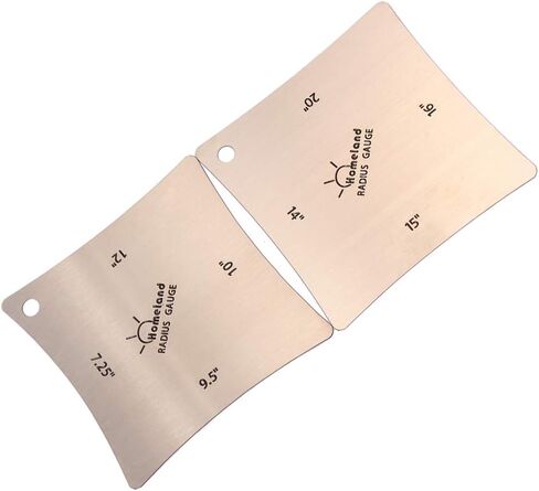 Alnicov 2PCS Guitar Fingerboard Fretboard Saddle Nut Radius Gauges Measuring Tool in Saudi Arabia