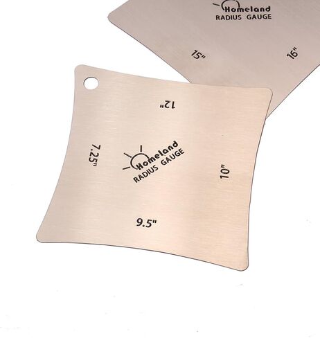 Alnicov 2PCS Guitar Fingerboard Fretboard Saddle Nut Radius Gauges Measuring Tool in Saudi Arabia