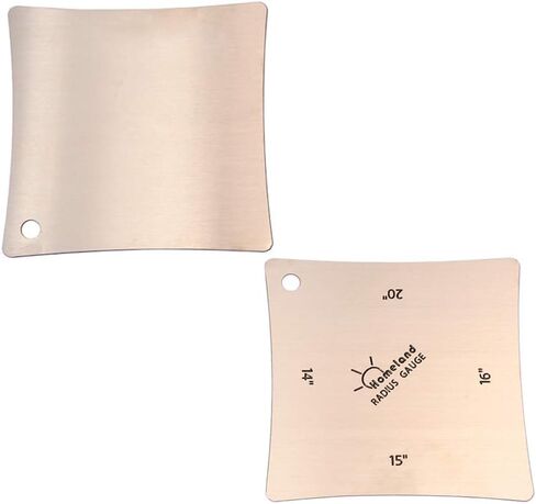Alnicov 2PCS Guitar Fingerboard Fretboard Saddle Nut Radius Gauges Measuring Tool in Saudi Arabia
