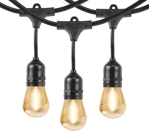 سلسلة مصابيح LED كهربائية من Feit مع تأثير لمبات اللهب، سلسلة مصابيح مقاومة للكسر بدرجة تجارية 12 قدمًا، 6 مقابس، قابلة للربط، عمر 15,000 ساعة، SL12-6/FLAME، تتضمن 7 مصابيح in Kuwait