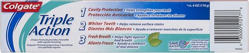 Colgate Travel Size toothpaste, Multicolor, Triple Action, 2.5 Ounce in Saudi Arabia