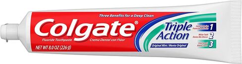 Colgate Travel Size toothpaste, Multicolor, Triple Action, 2.5 Ounce in Saudi Arabia