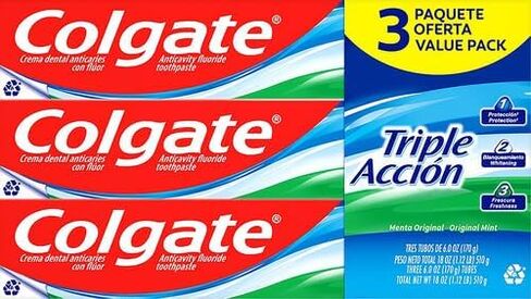 Colgate Travel Size toothpaste, Multicolor, Triple Action, 2.5 Ounce in Saudi Arabia