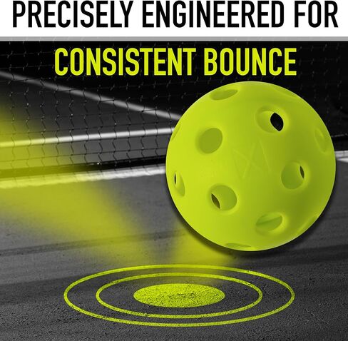 Franklin Sports X-26 Indoor Pickleballs - Indoor Court Pickleball Balls - 3 Pack, 12 Pack + Bulk 100 Pack of Pickleballs - USA Pickleball (USAPA) Approved Tournament Pickleballs - Multiple Colors in Saudi Arabia
