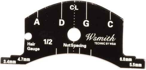 Jiayouy 3 قطعة مكشطة لوحة الأصابع أداة صنع القالب 1/2 3/4 4/4 أداة مرجعية لإصلاح جسور الكمان باللون الأسود in Kuwait