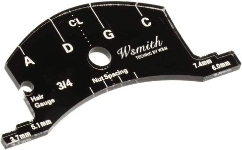 Jiayouy 3 قطعة مكشطة لوحة الأصابع أداة صنع القالب 1/2 3/4 4/4 أداة مرجعية لإصلاح جسور الكمان باللون الأسود in Kuwait