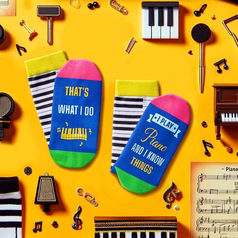 HAPPYPOP Bass Guitar Gifts For Men Women, Cool Gifts For Guitar Players, Guitar Gifts For Men Unique, Guitarist Gifts Guitar Socks For Men 9-12 in Saudi Arabia