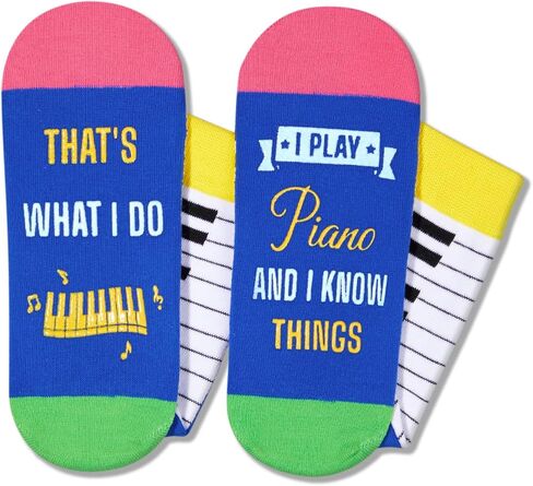 HAPPYPOP Bass Guitar Gifts For Men Women, Cool Gifts For Guitar Players, Guitar Gifts For Men Unique, Guitarist Gifts Guitar Socks For Men 9-12 in Saudi Arabia