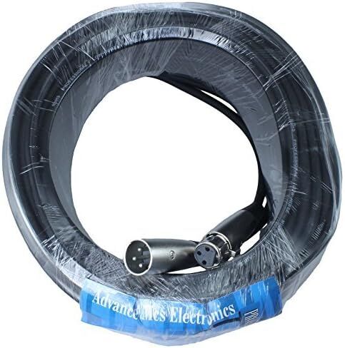 100 Foot Male to Female XLR Microphone Cable (Black) in Kuwait