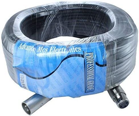 100 Foot Male to Female XLR Microphone Cable (Black) in Kuwait