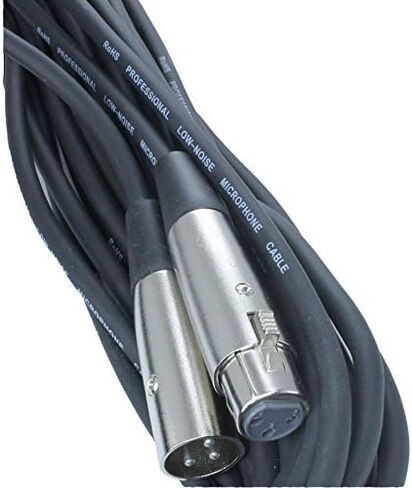 100 Foot Male to Female XLR Microphone Cable (Black) in Kuwait