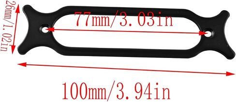LQ Industrial 2PCS 100x26x2mm Black Guitar Pickup Mounting Ring Metal Electric Guitar Single Coil Pickup Border Suitable for ST SQ Electric Guitar Replacement Part in Saudi Arabia