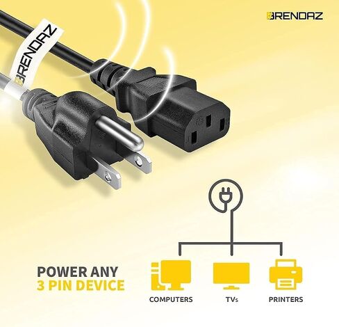 Speaker AC Power Cord 15ft. Compatible with Samson Expedition XP208w 8", XP300 6", XP310w, XP312w, XP800, XP1000 Speaker PA System (15-Feet) in Kuwait