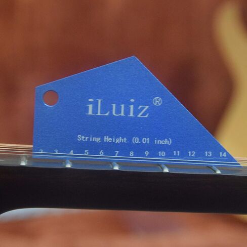 Premium Guitar Luthier Tool Set for Guitar Bass Setup Kit Includes 1 Piece String Height Gauge Fret Rocker Leveling Tool, 1 Piece Guitar Fret Crowning Luthier File, 2 Pieces Fingerboard Guards, in Kuwait