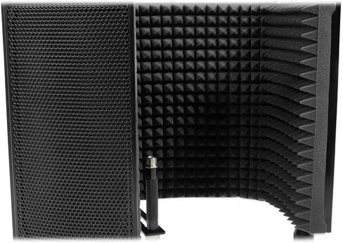 Rockville ROCKSHIELD 3 Large Studio Mic Isolation Shield w/Sound Dampening Foam in Saudi Arabia