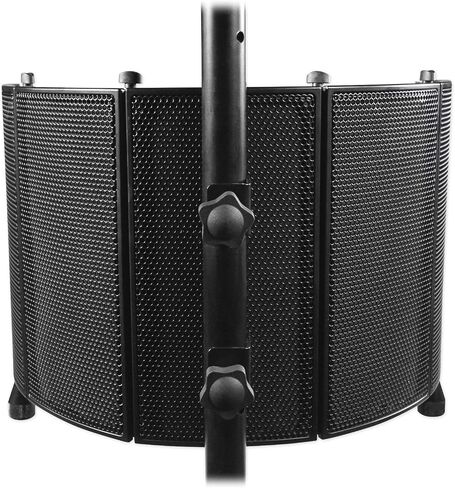 Rockville ROCKSHIELD 3 Large Studio Mic Isolation Shield w/Sound Dampening Foam in Saudi Arabia