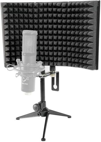 Rockville ROCKSHIELD 3 Large Studio Mic Isolation Shield w/Sound Dampening Foam in Saudi Arabia