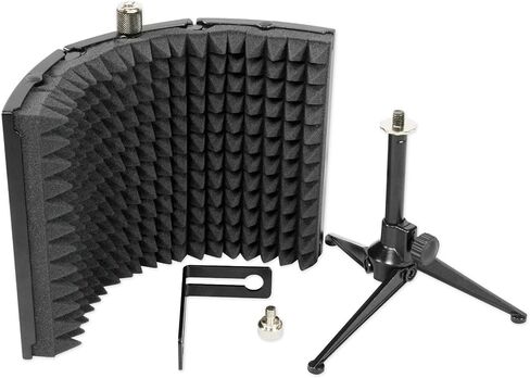 Rockville ROCKSHIELD 3 Large Studio Mic Isolation Shield w/Sound Dampening Foam in Saudi Arabia