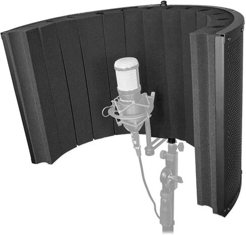 Rockville ROCKSHIELD 3 Large Studio Mic Isolation Shield w/Sound Dampening Foam in Saudi Arabia